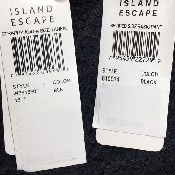 Island Escape Crochet Tankini Top & Bikini Bottoms - Picture 5 of 6